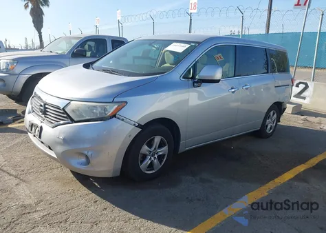 2013 Nissan Quest Sv from USA, damaged, VIN JN8AE2KP2D9065823